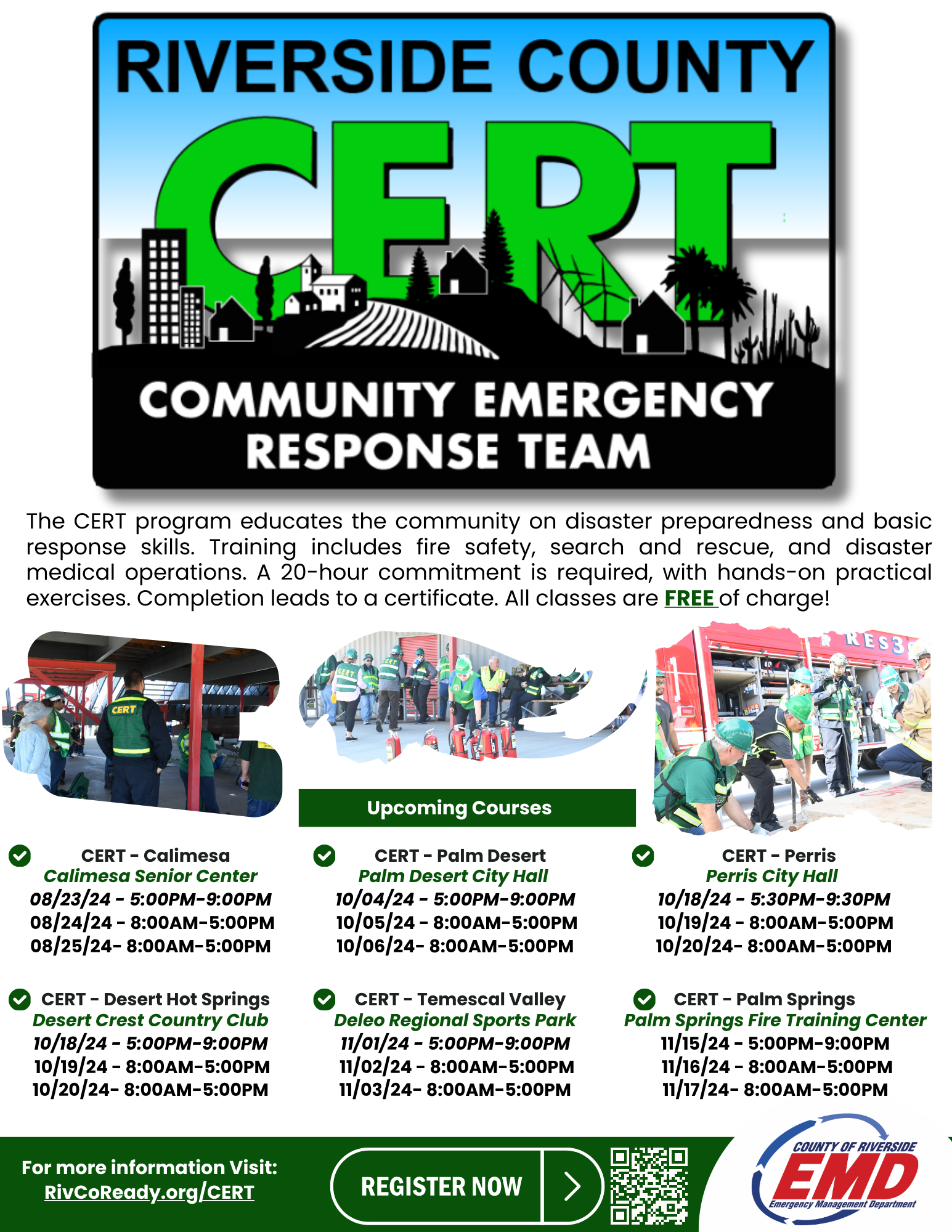 CERT Course Flyer 