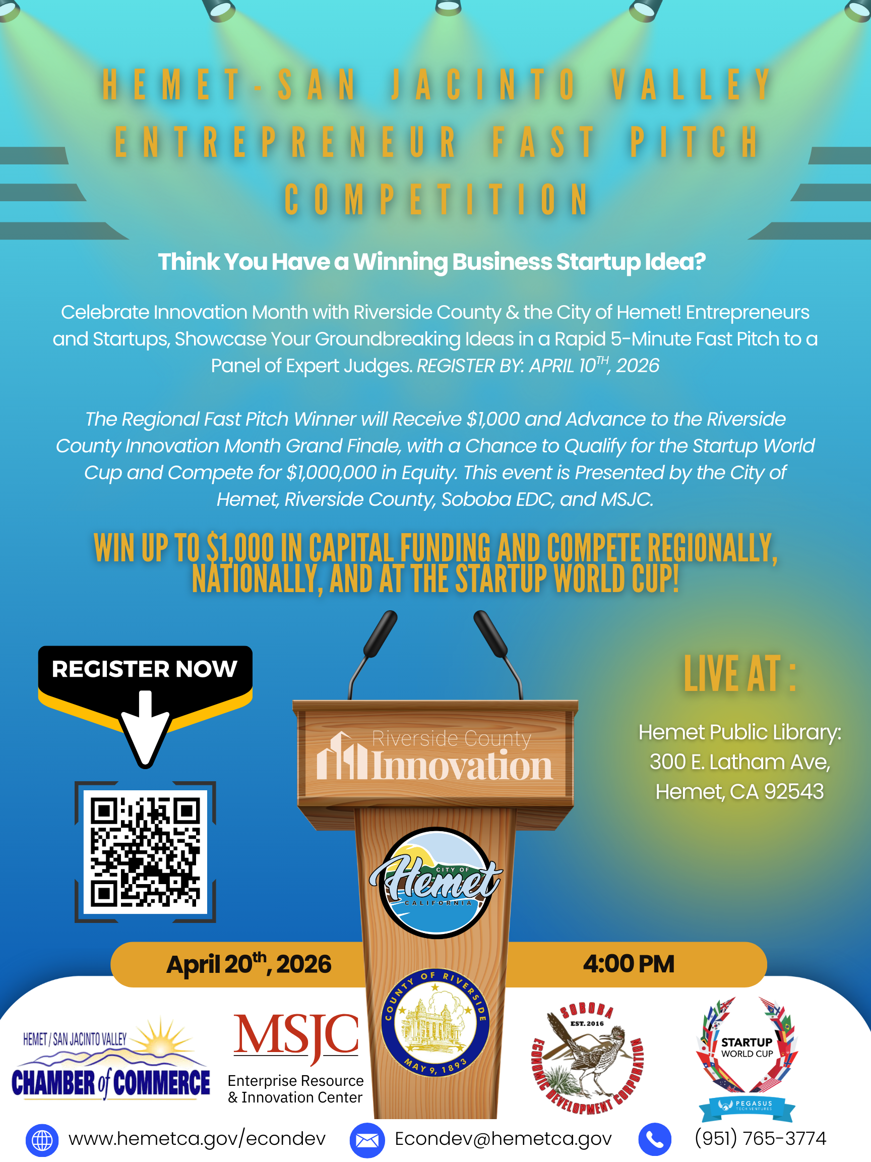 Innovation Month - Fast Pitch Flyer 